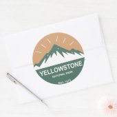 Sticker Rond Parc national de Yellowstone (Enveloppe)