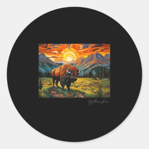 Sticker Rond Parc national de Yellowstone Camping Randonnée Ext