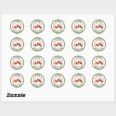 Sticker Rond Parc national de Yoho (Feuille)