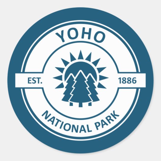 Sticker Rond Parc national de Yoho (Devant)