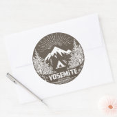 Sticker Rond Parc national de Yosemite (Enveloppe)