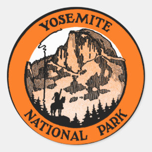 Sticker Rond Parc national de Yosemite 1910