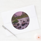 Sticker Rond Parc national de Yosemite à Dusk (Enveloppe)