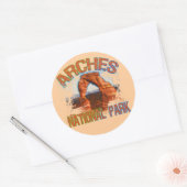 Sticker Rond Parc national des Arches (Enveloppe)