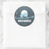 Sticker Rond Parc national des Badlands Deer (Sac)