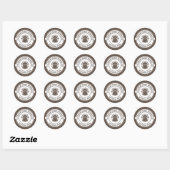 Sticker Rond Parc national des Dunes de sable (Feuille)