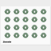 Sticker Rond Parc national des Dunes de sable (Feuille)