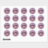 Sticker Rond Parc national des Dunes de sable (Feuille)