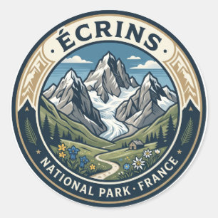 Sticker Rond Parc national des Écrins France
