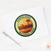 Sticker Rond Parc national des Everglades (Enveloppe)