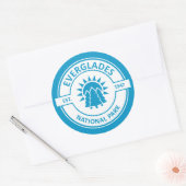 Sticker Rond Parc national des Everglades (Enveloppe)