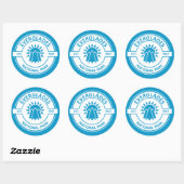 Sticker Rond Parc national des Everglades (Feuille)