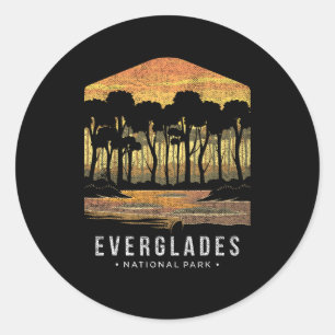 Sticker Rond Parc national des Everglades Floride Fl Citrus Sta