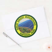 Sticker Rond Parc national des Great Smoky Mountains (Enveloppe)