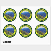 Sticker Rond Parc national des Great Smoky Mountains (Feuille)