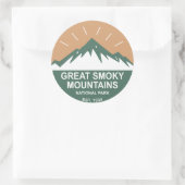 Sticker Rond Parc national des Great Smoky Mountains (Sac)