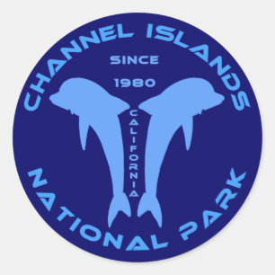 Sticker Rond Parc national des îles Channel