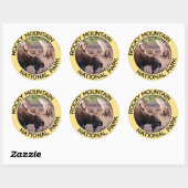 Sticker Rond Parc national des Rocheuses (Feuille)