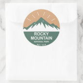 Sticker Rond Parc national des Rocheuses (Sac)