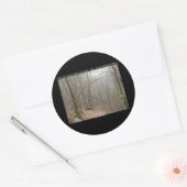Sticker Rond Parc national des sources chaudes, AR - Chemins en (Enveloppe)