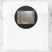 Sticker Rond Parc national des sources chaudes, AR - Chemins en (Sac)