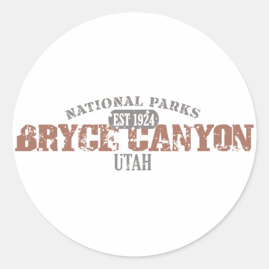 Sticker Rond Parc national du Bryce Canyon (Devant)