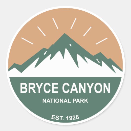 Sticker Rond Parc national du Bryce Canyon (Devant)