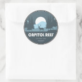 Sticker Rond Parc national du Capitol Reef Deer (Sac)