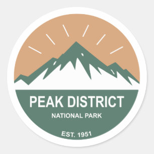 Sticker Rond Parc national du district de Peak