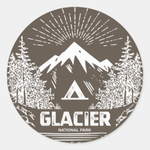 Sticker Rond Parc national du Glacier