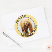 Sticker Rond Parc national du Glacier (Enveloppe)