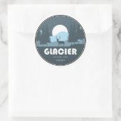 Sticker Rond Parc national du Glacier Deer (Sac)