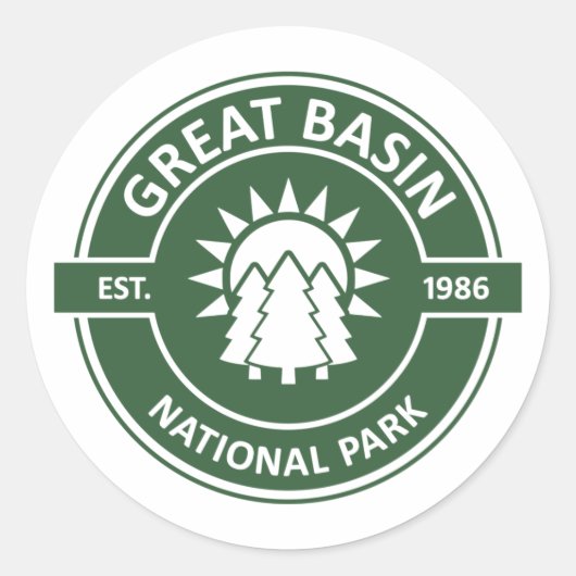 Sticker Rond Parc national du Grand Bassin Sun Trees (Devant)