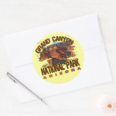 Sticker Rond Parc national du Grand Canyon (Enveloppe)