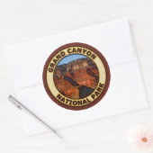 Sticker Rond Parc national du Grand Canyon (Enveloppe)