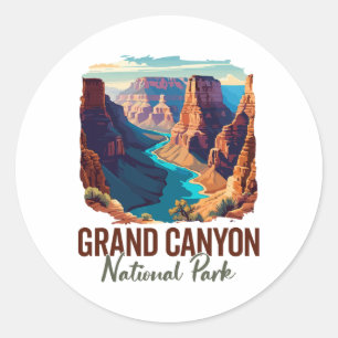 Sticker Rond Parc national du Grand Canyon Randonnée Souvenir A