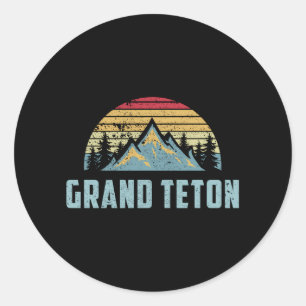 Sticker Rond Parc national du Grand Teton Wyoming Mountain Swea