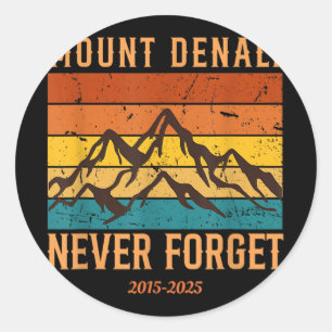 Sticker Rond Parc national du Mont Denali Mont Mckinley Us