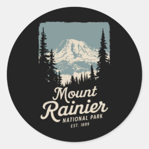 Sticker Rond Parc national du mont Rainier Souvenir Nature Exté