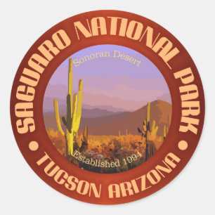 Sticker Rond Parc national du Saguaro (C)