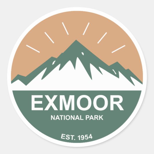 Sticker Rond Parc national Exmoor (Devant)