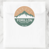 Sticker Rond Parc national Forillon (Sac)