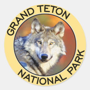 Sticker Rond Parc national grand de Teton