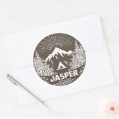 Sticker Rond Parc national Jasper (Enveloppe)