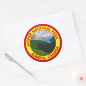 Sticker Rond Parc national Jasper, Alberta, Canada (Enveloppe)
