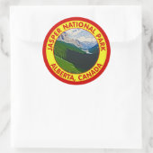 Sticker Rond Parc national Jasper, Alberta, Canada (Sac)