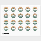 Sticker Rond Parc national Lake District (Feuille)