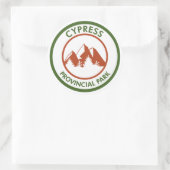 Sticker Rond Parc provincial Cypress (Sac)
