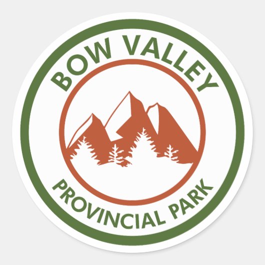 Sticker Rond Parc provincial de Bow Valley (Devant)