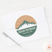 Sticker Rond Parc provincial de Mount Seymour (Enveloppe)